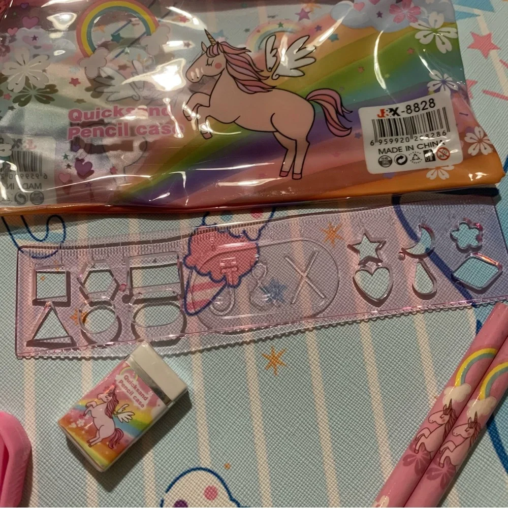 Pink Unicorn Stationery Set